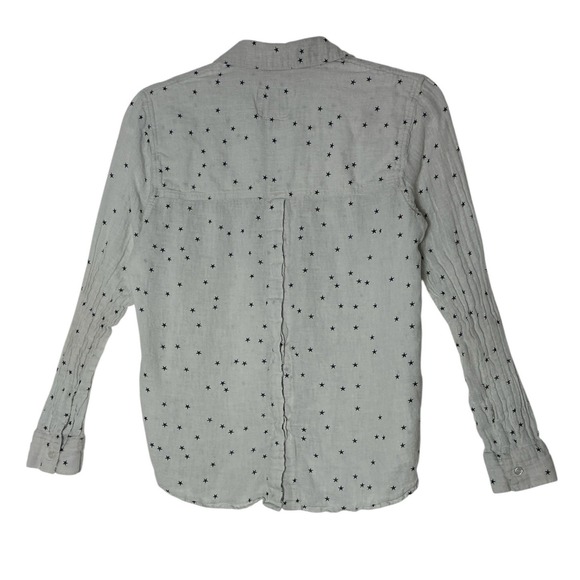 Rails Shirt Top Women's XS Long Sleeve Button Front Career Star Linen Blend - Picture 2 of 10